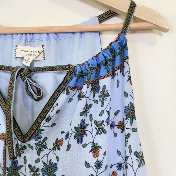 Max Studio Floral Tier Hem Sleeveless Dress - Picture 10 of 14